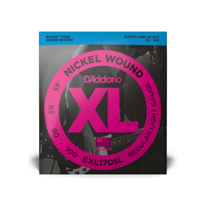 d-addario-xl-nickel-wound-bass-string-set-super-long-scale-4-string-45-100-light-exl170sl D'Addario XL Nickel Wound Bass String Set Super Long Scale - 4-String 45-100 Light EXL170SL