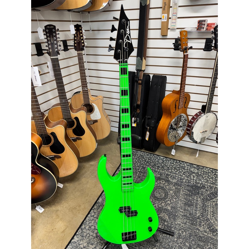 dean-custom-zone-4-string-bass-nuclear-green Dean Custom Zone 4-String Bass - Nuclear Green