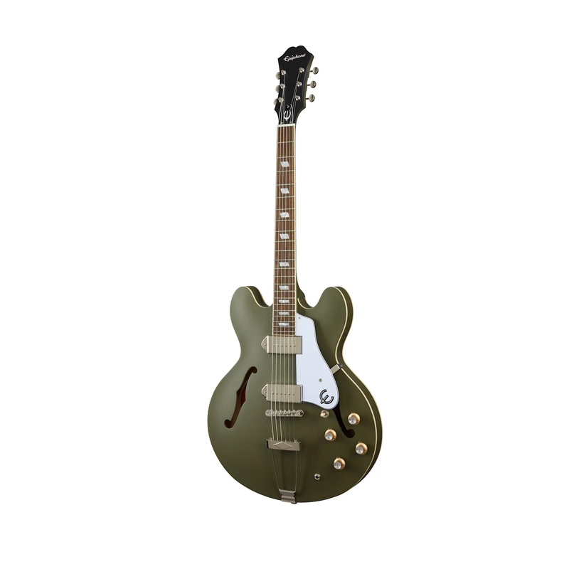 epiphone-casino-worn-olive-drab Epiphone Casino, Worn Olive Drab