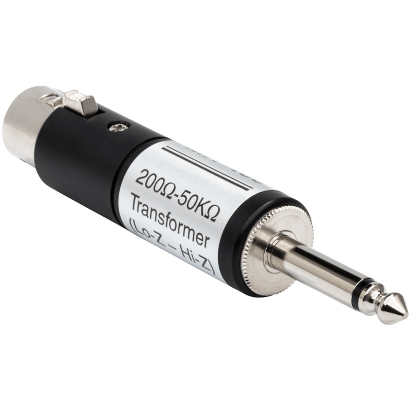 hosa-impedance-transformer-xlr3f-to-1-4in-ts-mit-435 Hosa Impedance Transformer, XLR3F to 1/4in TS MIT-435