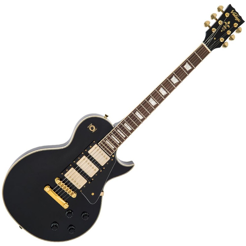 vintage-v1003-reissued-3-pickup-electric-guitar-boulevard-black Vintage V1003 ReIssued 3 Pickup Electric Guitar ~ Boulevard Black