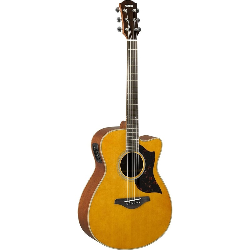 yamaha-6-string-small-body-acoustic-electric-guitar-mahogany-concert-cutaway-vintage-natural-ac1m-vn-vintage-natural Yamaha 6 String Small Body Acoustic-Electric Guitar, Mahogany, Concert Cutaway - Vintage Natural (AC1M VN) Vintage Natural