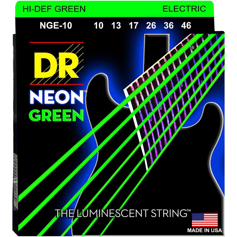 dr-nge-10-6-string-electric-guitar-strings-hi-def-green-neon-1-pack DR - NGE-10 - 6-String Electric Guitar Strings - Hi-Def Green Neon (1 Pack)