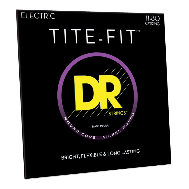 dr-tite-fit-nickel-plated-steel-electric-guitar-string-set-8-string-11-80-extra-heavy-tf8-11 DR TITE-FIT Nickel Plated Steel Electric Guitar String Set - 8-String 11-80 Extra Heavy TF8-11