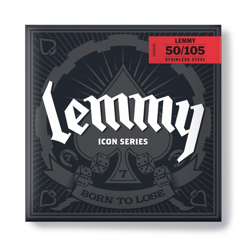 dunlop-lemmy-kilmister-icon-signature-bass-strings-long-scale-4-string-50-105-lks50105 Dunlop Lemmy Kilmister Icon Signature Bass Strings Long Scale - 4-String 50-105 LKS50105
