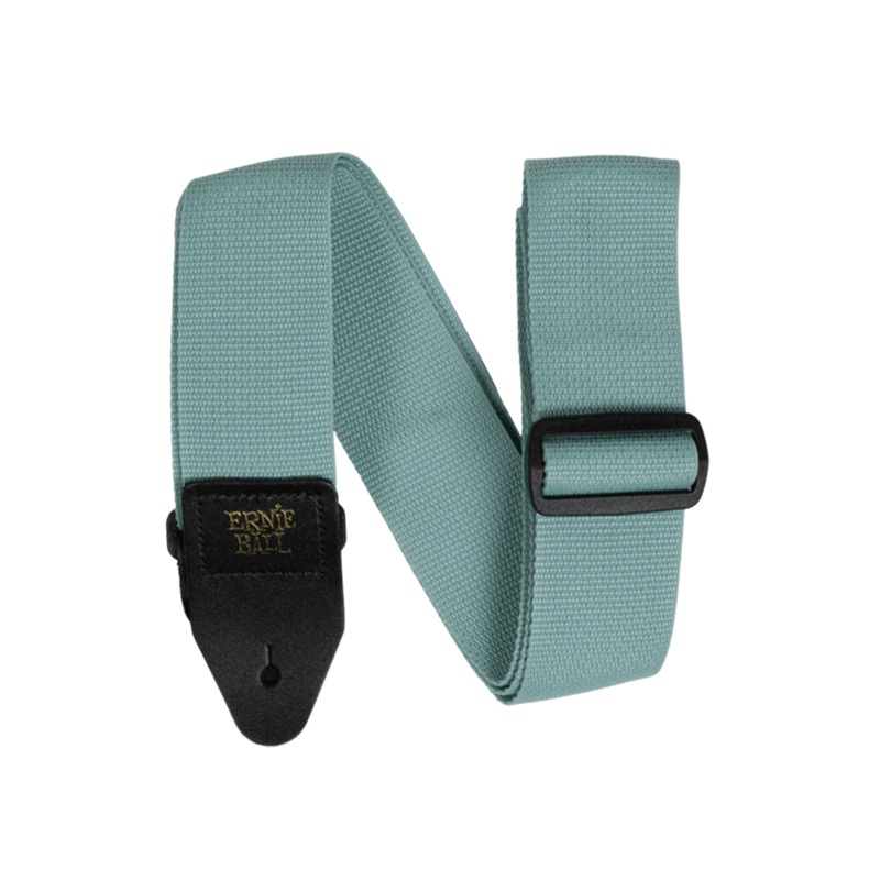 ernie-ball-poly-pro-2-guitar-or-bass-strap-in-tidal-green Ernie Ball Poly Pro 2" Guitar Or Bass Strap In Tidal Green