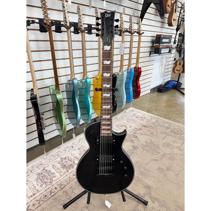 esp-ltd-ec-257-7-string-electric-guitar-black-satin ESP LTD EC-257 7 String Electric Guitar - Black Satin
