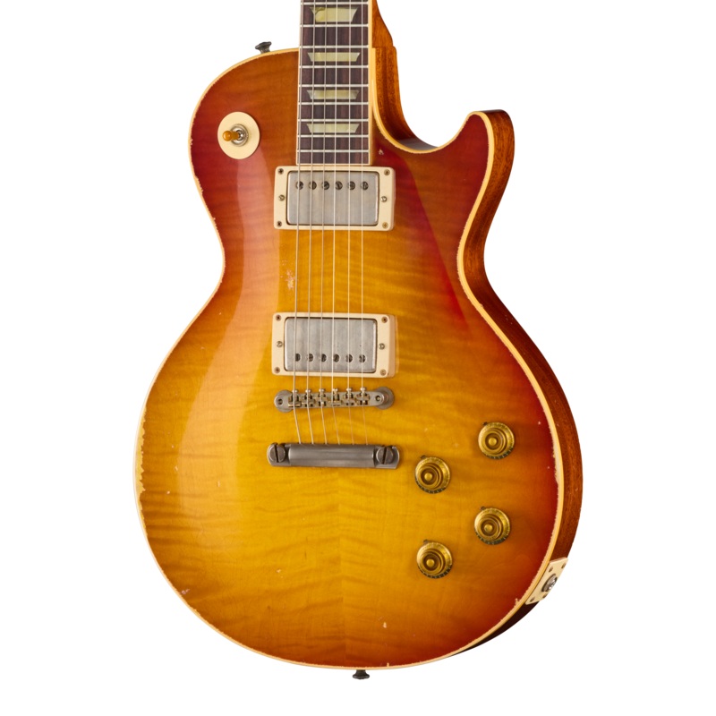 gibson-custom-le-1959-les-paul-standard-reissue-heavy-aged-molten-amber-burst Gibson Custom LE 1959 Les Paul Standard Reissue, Heavy Aged, Molten Amber Burst