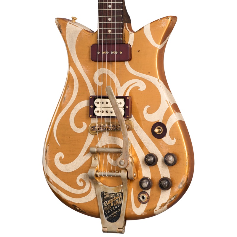 gibson-custom-leo-scala-theodore-retroliner-gold-adagio-gold-adagio Gibson Custom Leo Scala Theodore Retroliner Gold Adagio, Gold Adagio