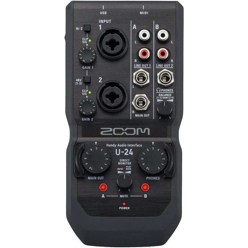 zoom-u-24-handy-audio-interface Zoom U-24 Handy Audio Interface