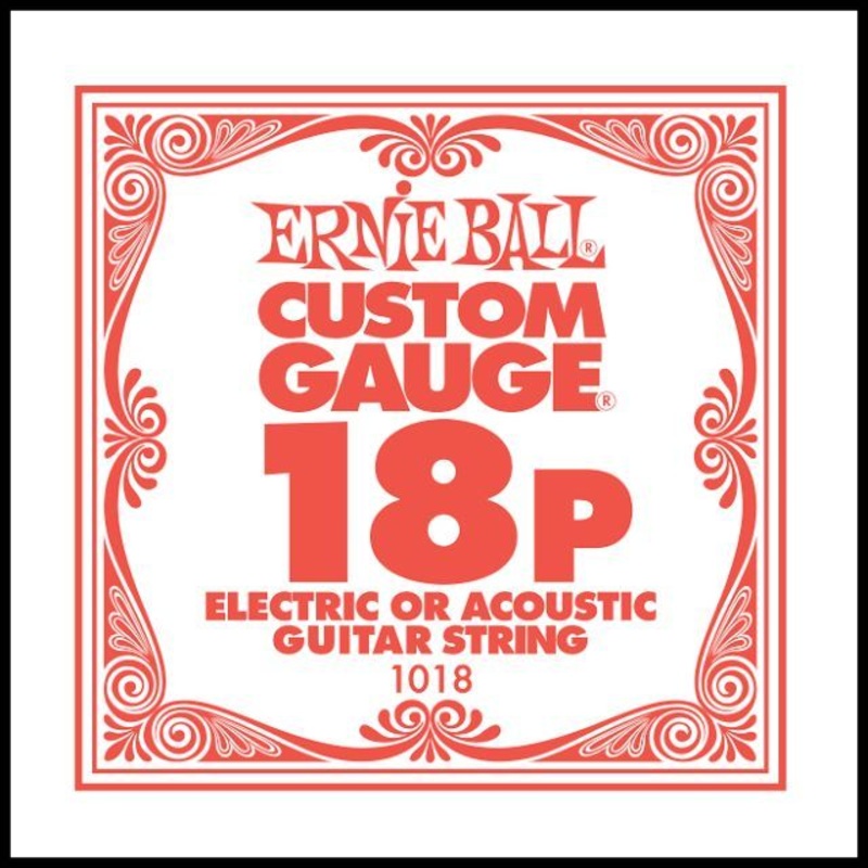 ernie-ball-1018-018-plain-ball-end-electric-guitar-single-string Ernie Ball 1018 .018 Plain Ball End Electric Guitar Single String