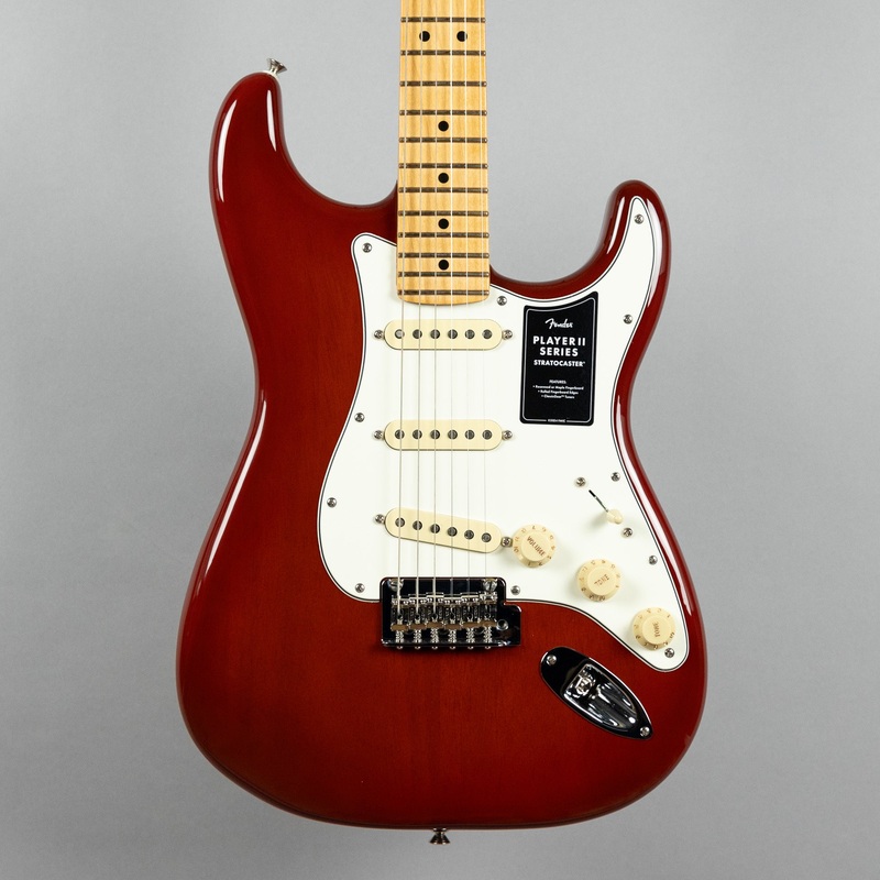 fender-player-ii-stratocaster-transparent-mocha-burst-chambered Fender Player II Stratocaster, Transparent Mocha Burst (Chambered)