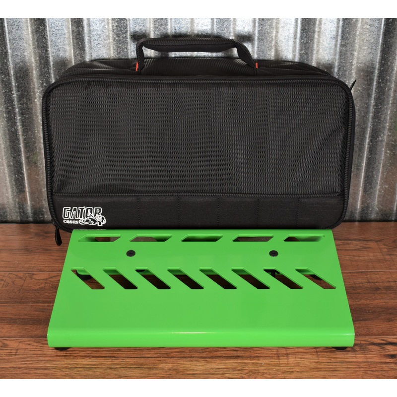 gator-gpb-lak-gr-small-aluminum-guitar-effect-pedalboard-bag-screamer-green Gator GPB-LAK-GR Small Aluminum Guitar Effect Pedalboard & Bag Screamer Green