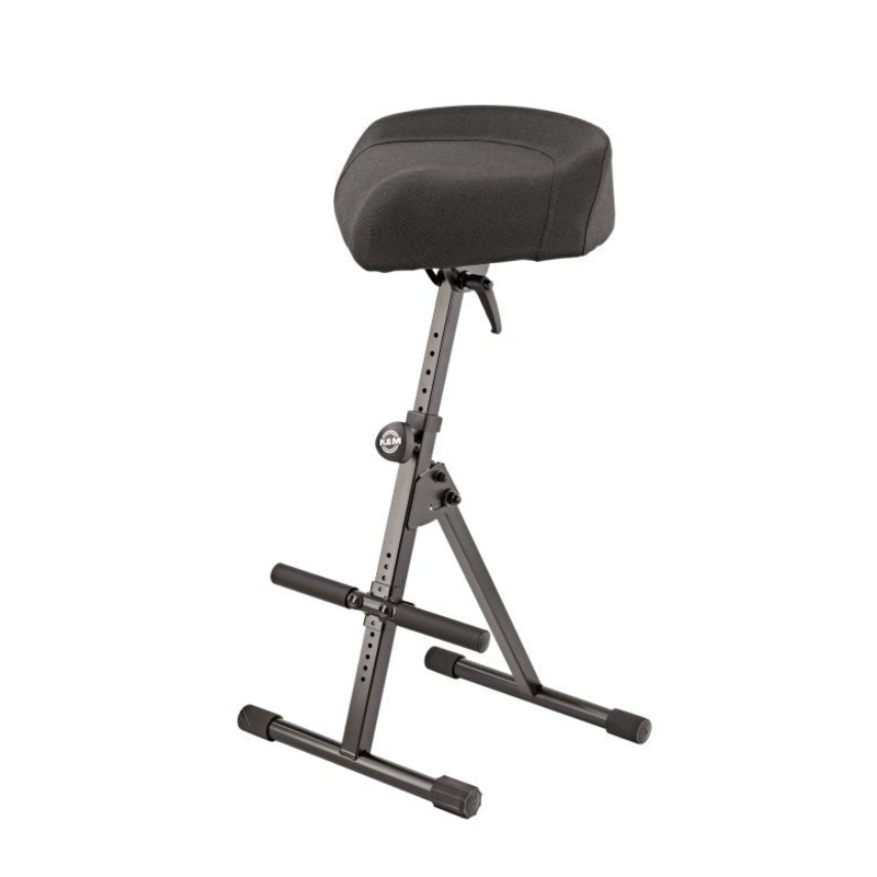 k-m-adjustable-musician-stool-with-fabric-seat-cover-ergonomic-and-adjustable K&M Adjustable Musician Stool with Fabric Seat Cover Ergonomic and Adjustable