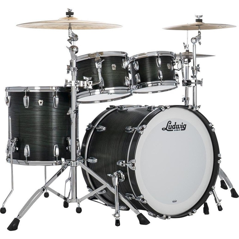 ludwig-classic-oak-studio-22-4-piece-shell-pack-green-burst Ludwig Classic Oak Studio 22 4-piece Shell Pack - Green Burst