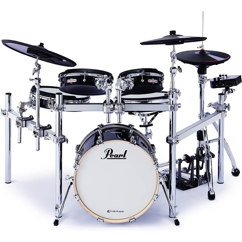 pearl-electronic-drum-set-jet-black-em53hb Pearl Electronic Drum Set, Jet Black (EM53HB)