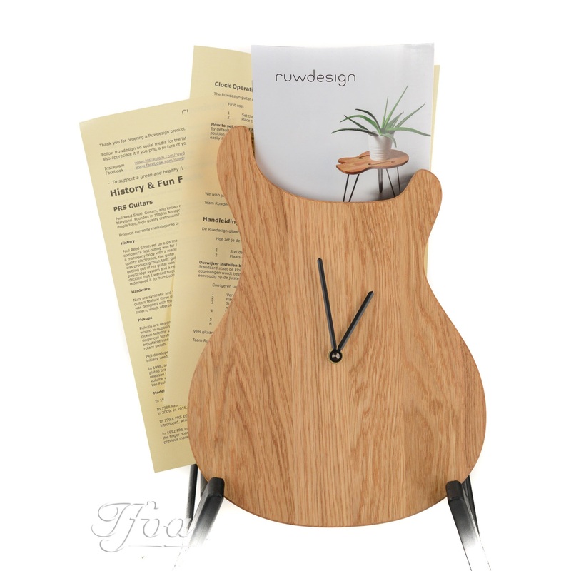 ruwdesign-guitar-clock-paulus Ruwdesign Guitar Clock Paulus
