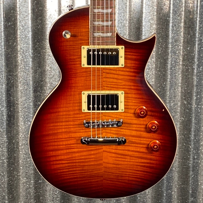 esp-ltd-ec-256-flame-dark-brown-sunburst-guitar-lec256fmdbsb-2893-used ESP LTD EC-256 Flame Dark Brown Sunburst Guitar LEC256FMDBSB #2893 Used