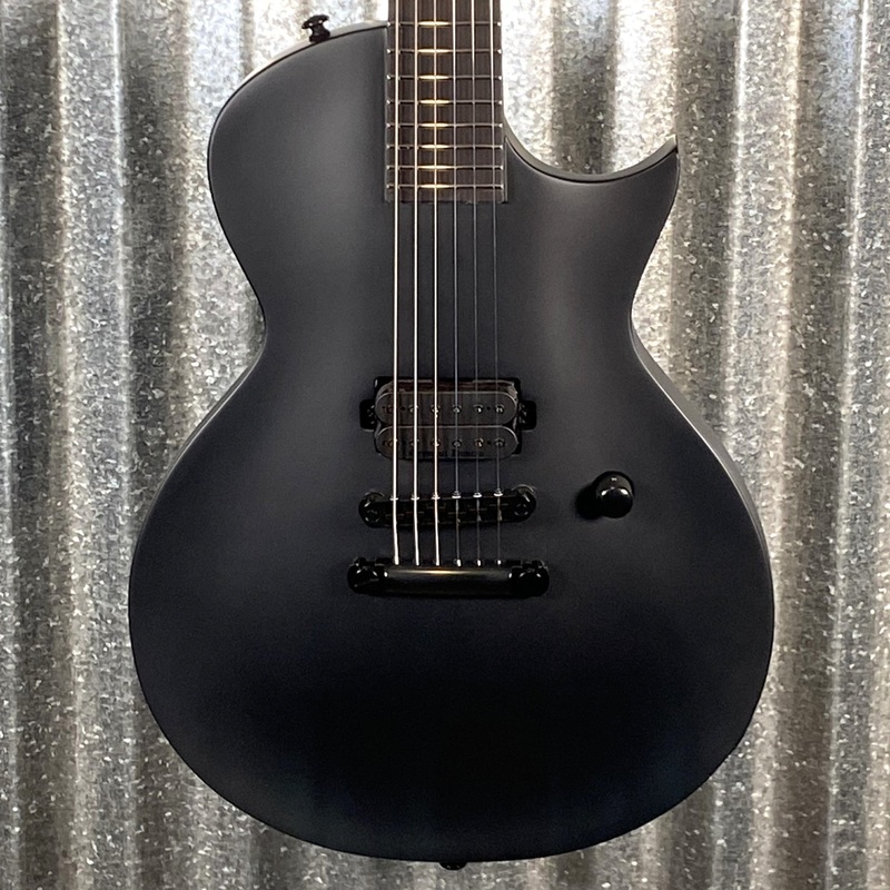 esp-ltd-ec-black-metal-eclipse-seymour-duncan-black-satin-guitar-lecbkmblks-3042-used ESP LTD EC Black Metal Eclipse Seymour Duncan Black Satin Guitar LECBKMBLKS #3042 Used