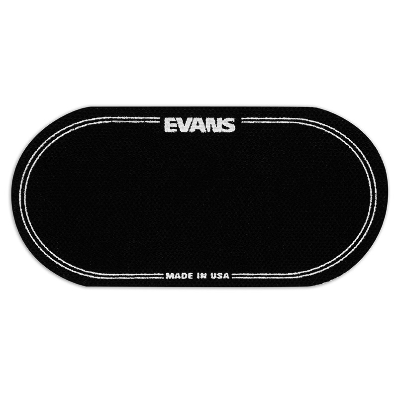 evans-eqpb2-double-pedal-bass-drumhead-patch-black Evans EQPB2 Double Pedal Bass Drumhead Patch Black