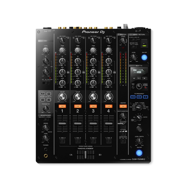 pioneer-dj-djm-750mk2-4-channel-dj-mixer Pioneer DJ DJM-750MK2 4-Channel DJ Mixer