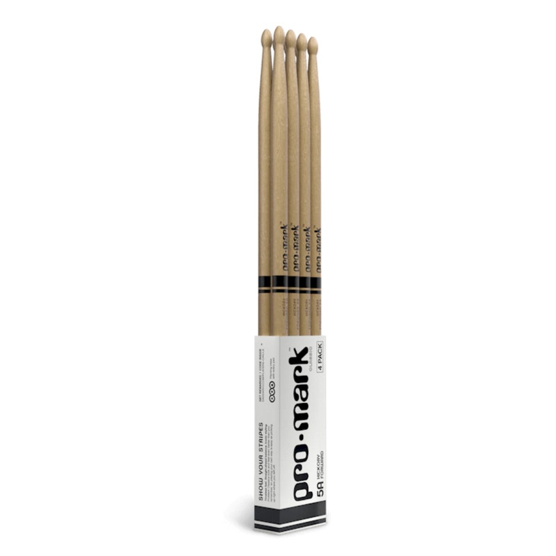 promark-classic-forward-5a-hickory-drumsticks-wood-tip-4-pack ProMark Classic Forward 5A Hickory Drumsticks, Wood tip, 4-Pack