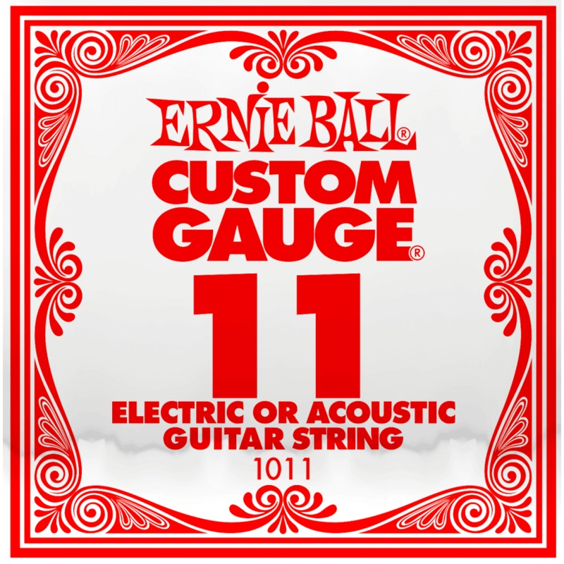 ernie-ball-custom-gauge-11-electric-or-acoustic-guitar-string Ernie Ball Custom Gauge 11 Electric or Acoustic Guitar String