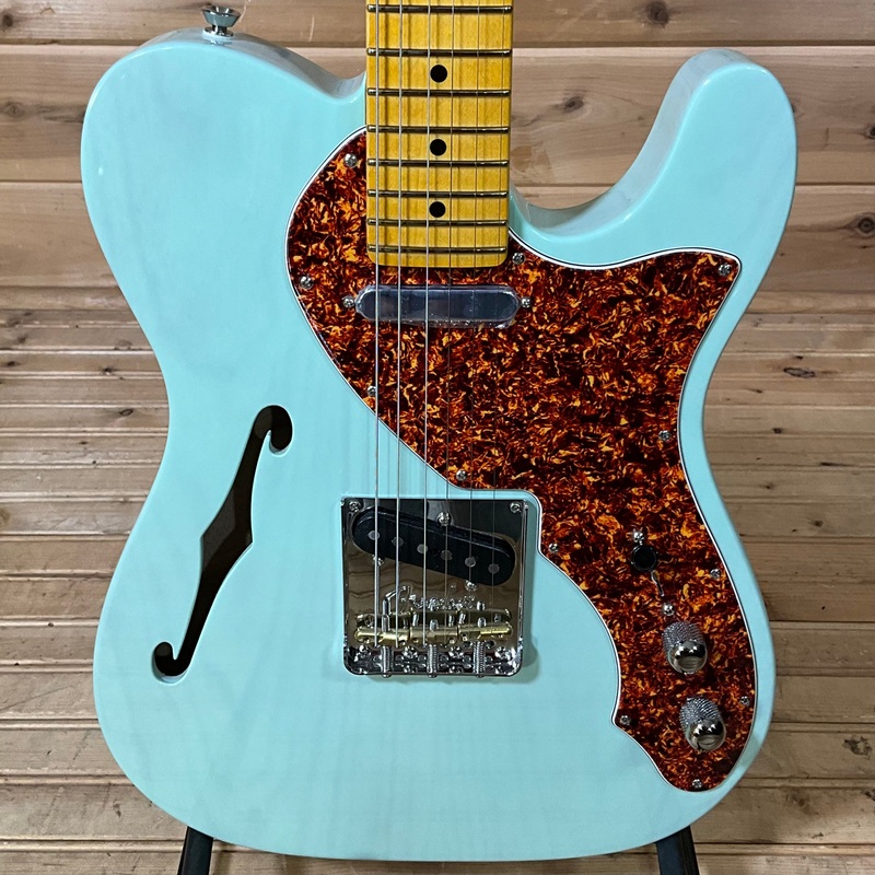 fender-limited-edition-american-professional-ii-telecaster-thinline-electric-guitar-transparent-surf-green Fender Limited Edition American Professional II Telecaster Thinline Electric Guitar - Transparent Surf Green