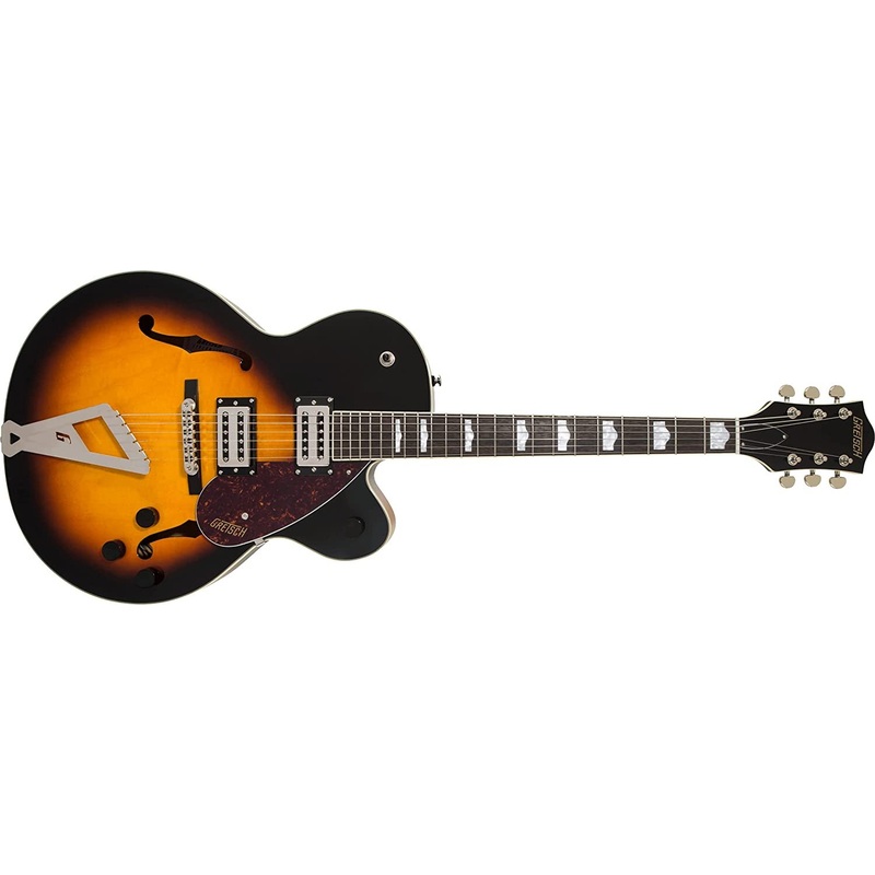 gretsch-g2420-streamliner-hollow-body-6-string-electric-guitar-with-chromatic-ii-tailpiece-broad-tron-pickups-and-laurel-fingerboard-right-handed-aged-brooklyn-burst Gretsch G2420 Streamliner Hollow Body 6-String Electric Guitar with Chromatic II Tailpiece, Broad'Tron Pickups, and Laurel Fingerboard (Right-Handed, Aged Brooklyn Burst)