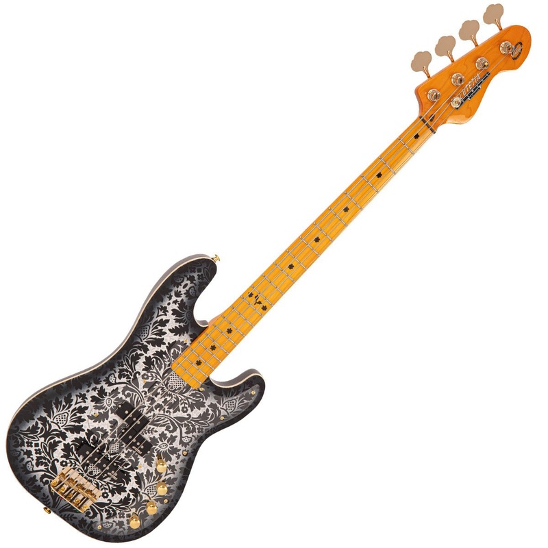 joe-doe-lutetia-bass-guitar-by-vintage-blackburst-with-case Joe Doe 'Lutetia' Bass Guitar by Vintage ~ Blackburst with Case