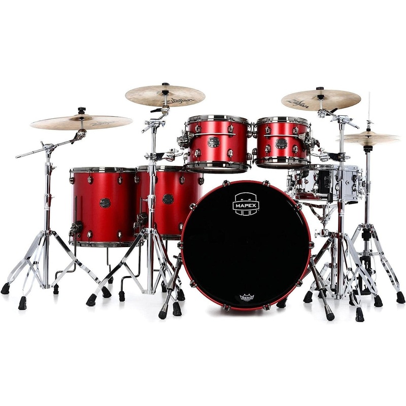 mapex-saturn-evolution-workhorse-5-piece-shell-pack-birch-walnut-tuscan-red Mapex Saturn Evolution Workhorse 5-piece Shell Pack - Birch & Walnut - Tuscan Red