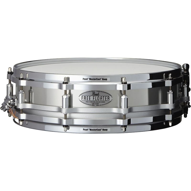 pearl-ftss1435-14-x-3-5-inches-free-floater-snare-drum-stainless-steel Pearl FTSS1435 14 x 3.5 Inches Free Floater Snare Drum - Stainless Steel