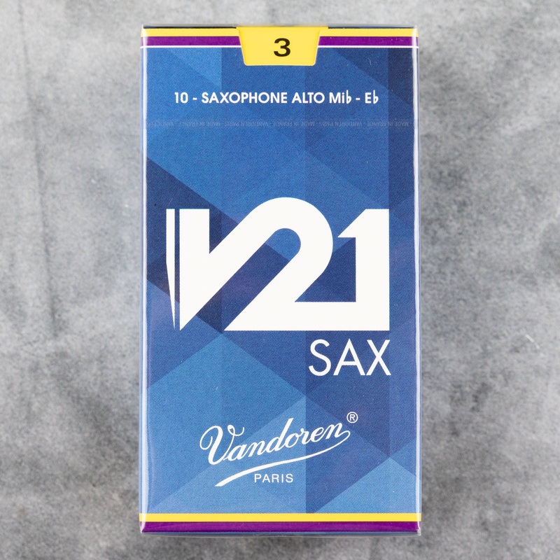vandoren-v21-alto-sax-reeds-strength-3-box-of-10 Vandoren V21 Alto Sax Reeds, Strength 3 (Box of 10)