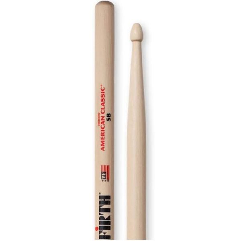 vic-firth-american-classic-5b-hickory-drumsticks-5b Vic Firth American Classic 5B Hickory Drumsticks (5B)
