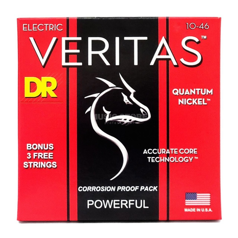 dr-strings-veritas-accurate-core-technology-electric-guitar-strings-10-46-1-pack DR Strings - VERITAS - Accurate Core Technology Electric Guitar Strings (10-46) (1 Pack)