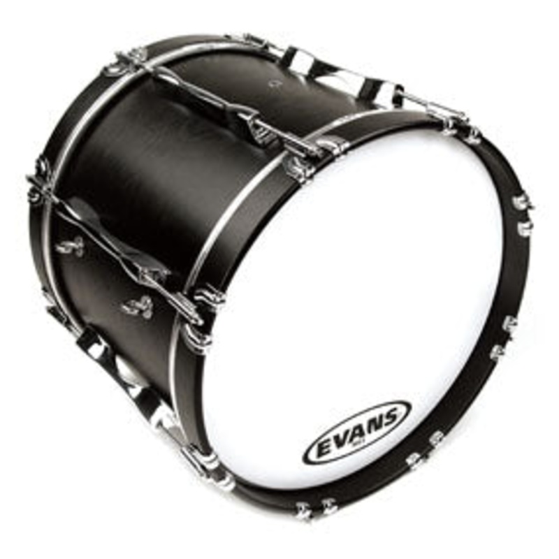 evans-ms1-white-bass-drum-heads Evans MS1 White Bass Drum Heads
