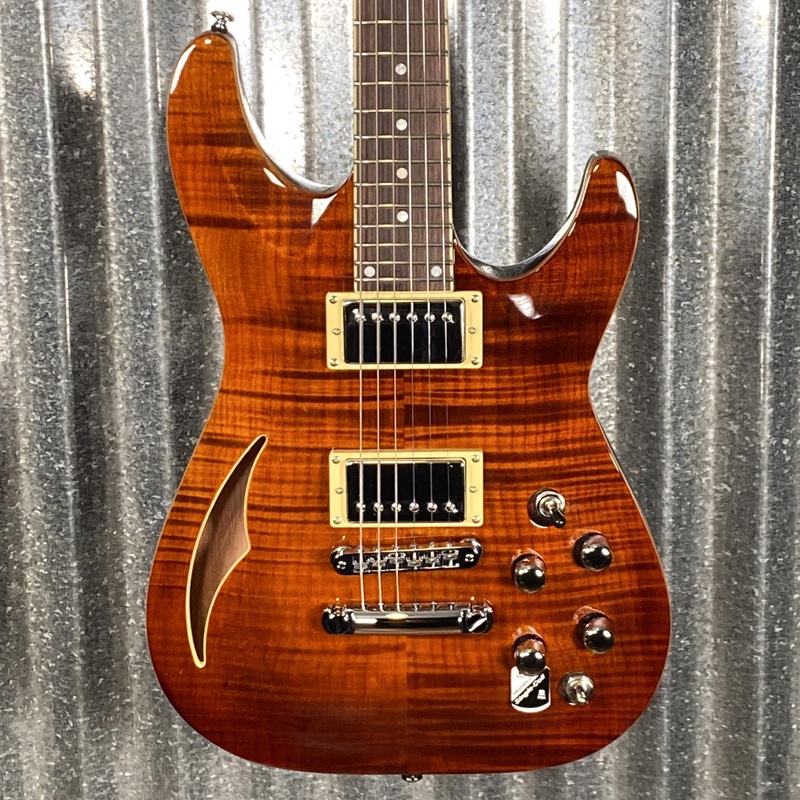 schecter-c1-e-a-classic-piezo-cat-s-eye-flame-guitar-0383 Schecter C1 E/A Classic Piezo Cat's Eye Flame Guitar #0383