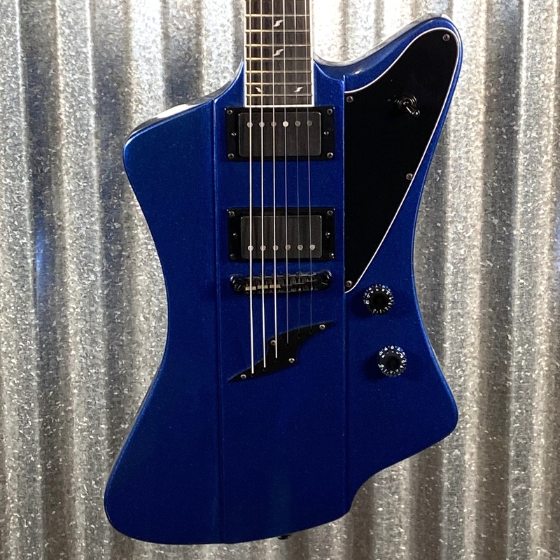westcreek-guitars-mirage-t-bird-style-dual-humbucker-guitar-blue-0064-used Westcreek Guitars Mirage T Bird Style Dual Humbucker Guitar Blue #0064 Used