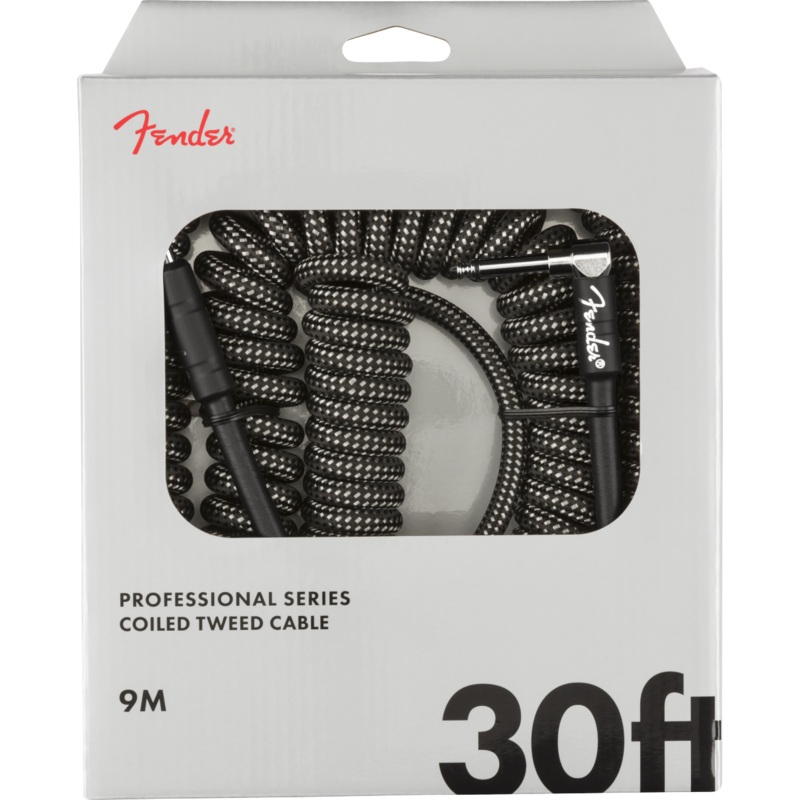 fender-professional-series-coiled-tweed-cable-30-gray Fender Professional Series Coiled Tweed Cable 30' Gray