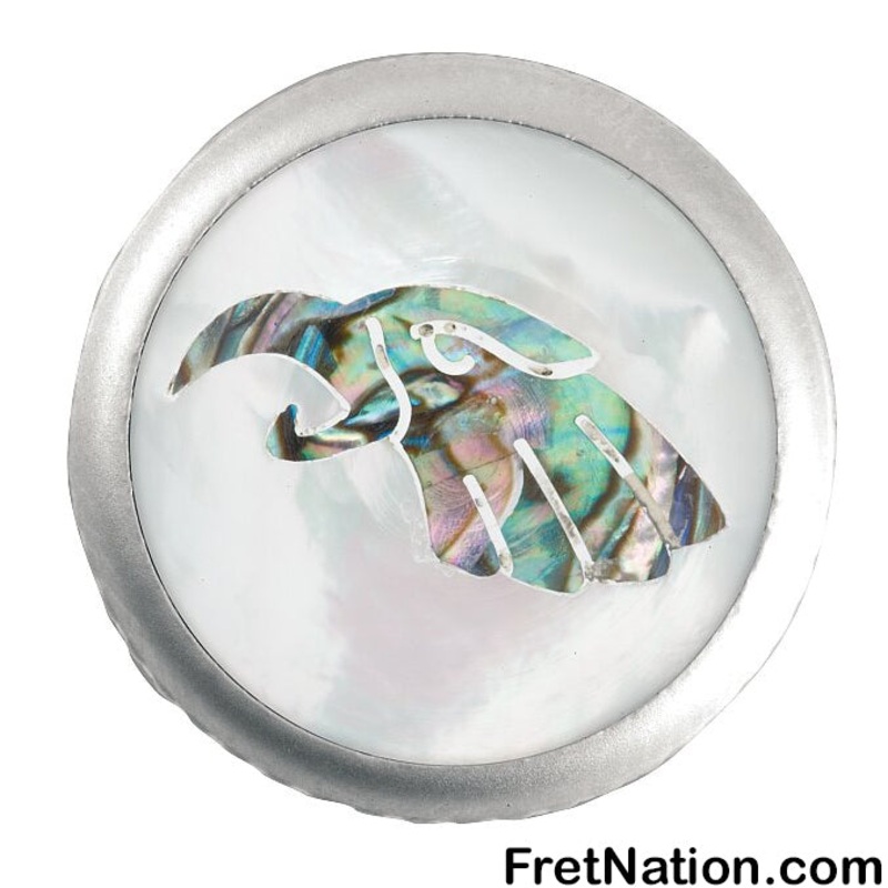 framus-warwick-potentiometer-dome-knob-eaglehead-inlay-satin-chrome-sp-30417-sc-eaglehd Framus & Warwick - Potentiometer Dome Knob, Eaglehead, Inlay - Satin Chrome - SP 30417 SC EAGLEHD