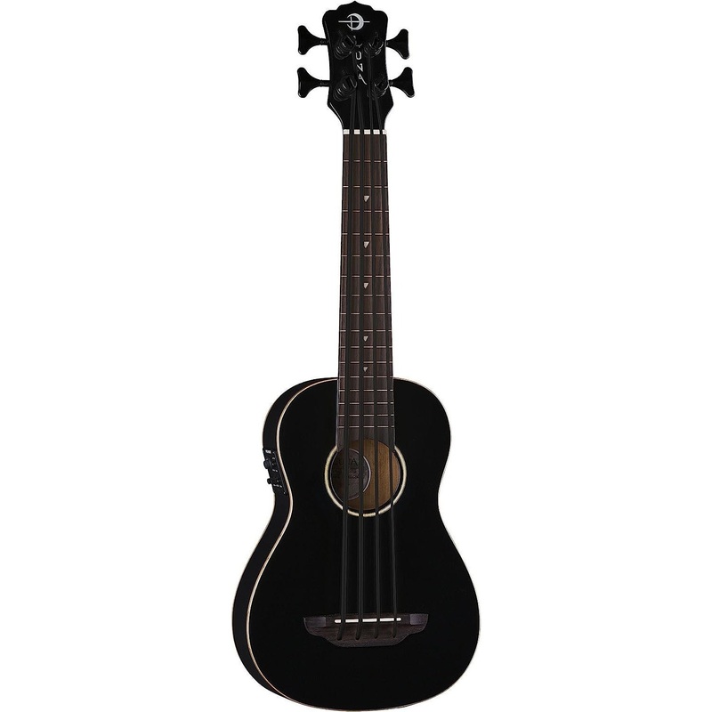 luna-bari-bass-ukulele-with-preamp-classic-black-uke-bbass-cbk-classic-black Luna Bari-Bass Ukulele with Preamp-Classic Black (UKE BBASS CBK) Classic Black