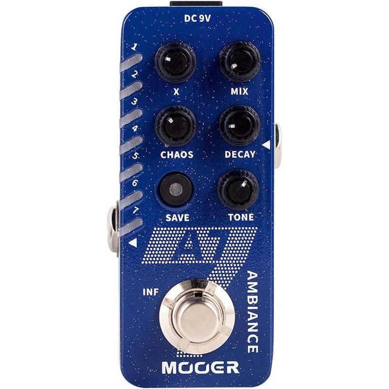 mooer-r7-reverb-7-different-rich-and-classic-reverb-types-from-the-church-to-cave-reverb-in-a-compact-metal-shell-with-high-cut-low-cut-trail-on-function-a7-ambiance MOOER R7 Reverb 7 Different, Rich and Classic Reverb Types from the Church to Cave Reverb in a Compact Metal Shell with High Cut, Low Cut, Trail On Function A7 Ambiance