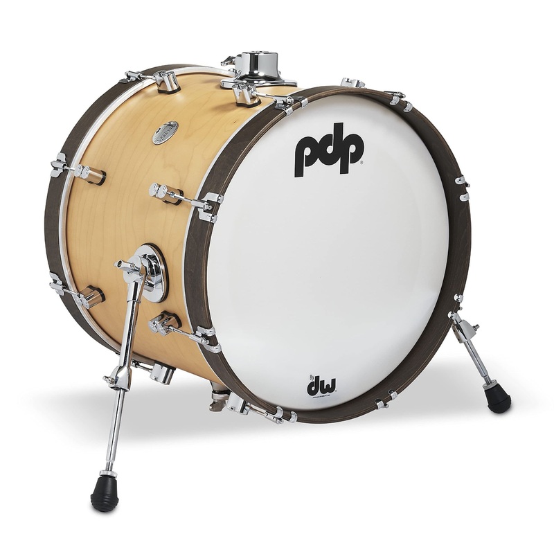 pdp-concept-classic-14x18-natural-stain-kick-drum-with-walnut-stain-hoops-pdcc1418kknw PDP Concept Classic 14x18 Natural Stain Kick Drum with Walnut Stain Hoops (PDCC1418KKNW)