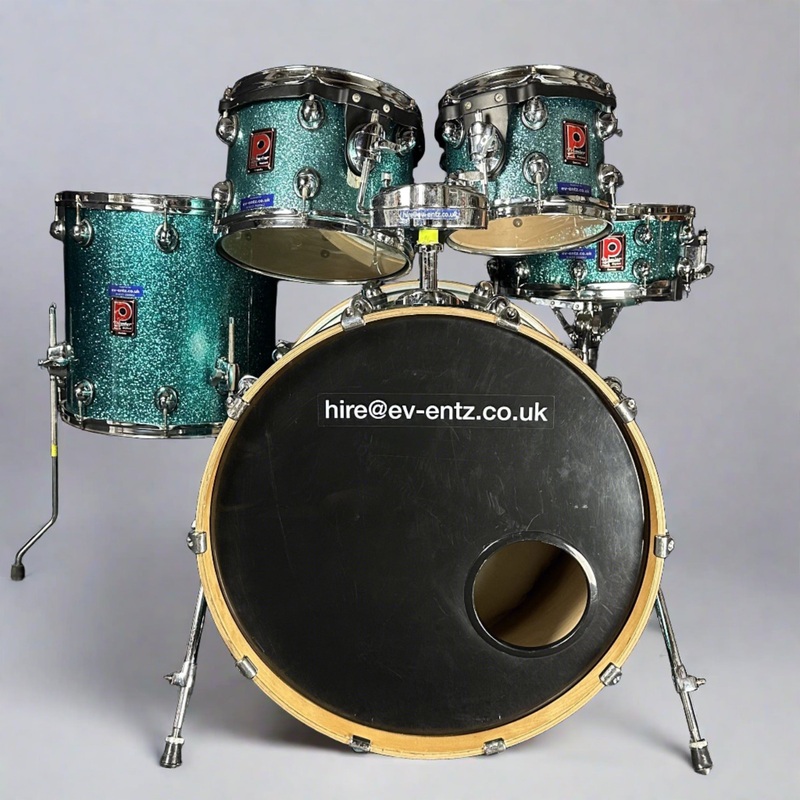 pre-owned-premier-genista-drum-kit-in-green-sparkle-rare-chinese-prototype-maple-shell-pack-with-matching-snare Pre-Owned Premier Genista Drum Kit in Green Sparkle Rare Chinese Prototype Maple Shell Pack with Matching Snare