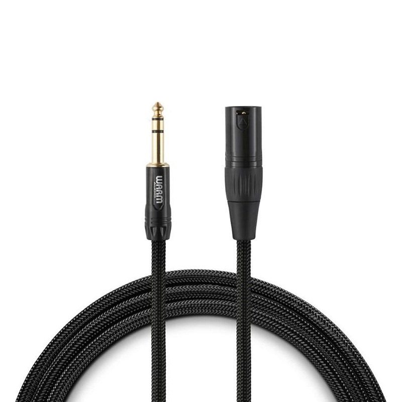 warm-audio-premier-gold-xlr-male-to-trs-male-cable-3 Warm Audio Premier Gold XLR Male to TRS Male Cable - 3'