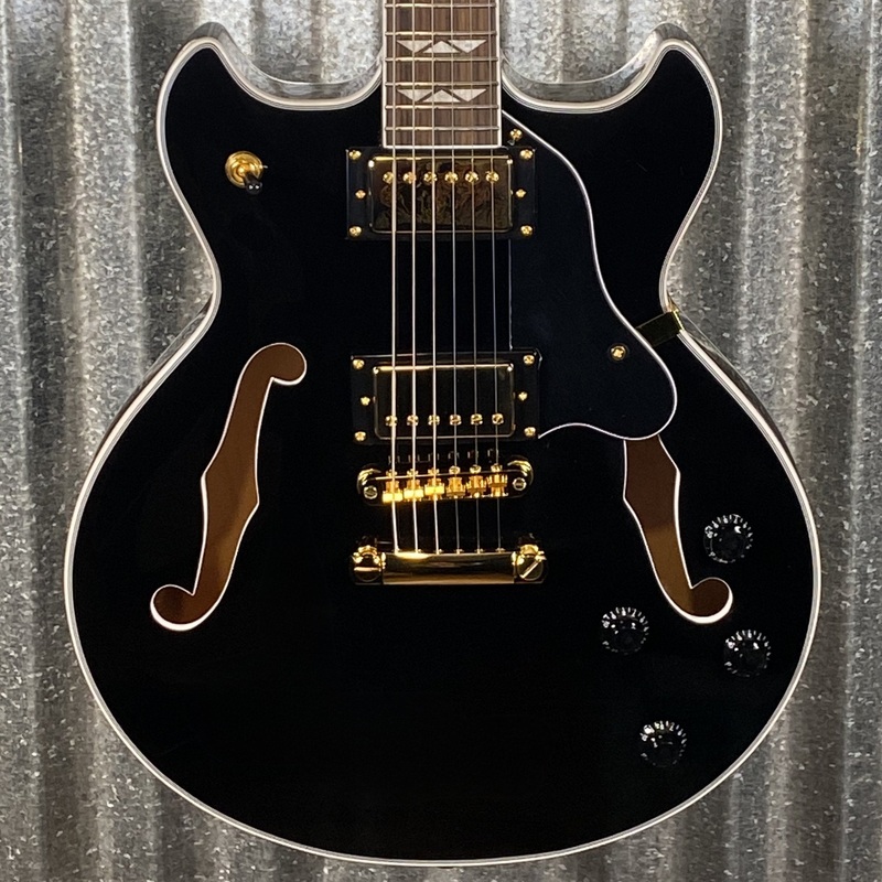 westcreek-guitars-333-semi-hollow-body-double-cutaway-black-0012-used Westcreek Guitars 333 Semi Hollow Body Double Cutaway Black #0012 Used
