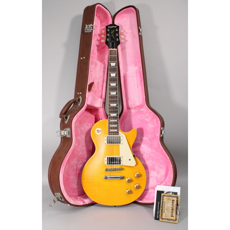 epiphone-inspired-by-gibson-custom-limited-edition-1959-reissue-les-paul-lemonburst-w-ohsc Epiphone Inspired By Gibson Custom Limited Edition 1959 Reissue Les Paul Lemonburst w/OHSC
