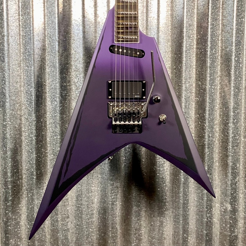 esp-ltd-alexi-laiho-ripped-sawtooth-arrow-purple-fade-satin-guitar-case-alexiripped-3509-used ESP LTD Alexi Laiho Ripped Sawtooth Arrow Purple Fade Satin Guitar & Case ALEXIRIPPED #3509 Used