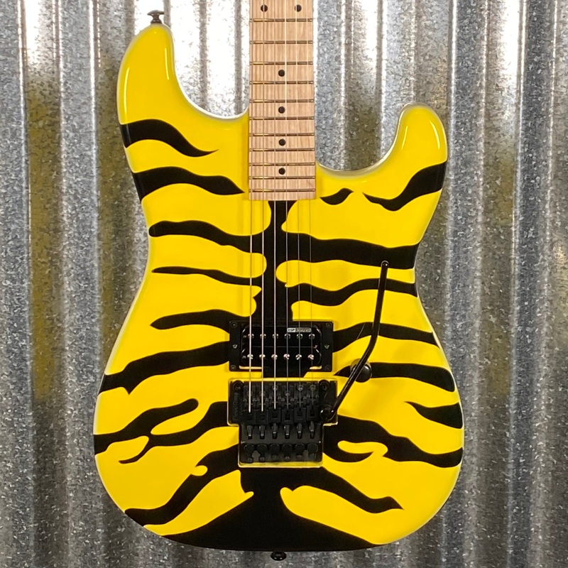 esp-ltd-gl-200mt-george-lynch-yellow-tiger-stripe-graphic-guitar-lgl200mt-0761-used ESP LTD GL-200MT George Lynch Yellow Tiger Stripe Graphic Guitar LGL200MT #0761 Used