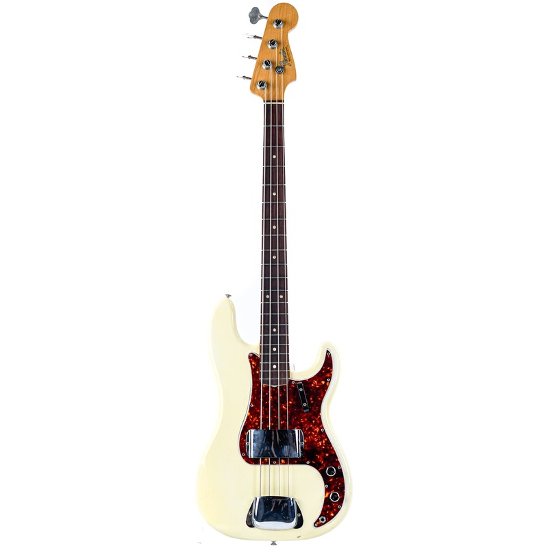 fender-precision-bass-olympic-white-1966 Fender Precision Bass Olympic White 1966
